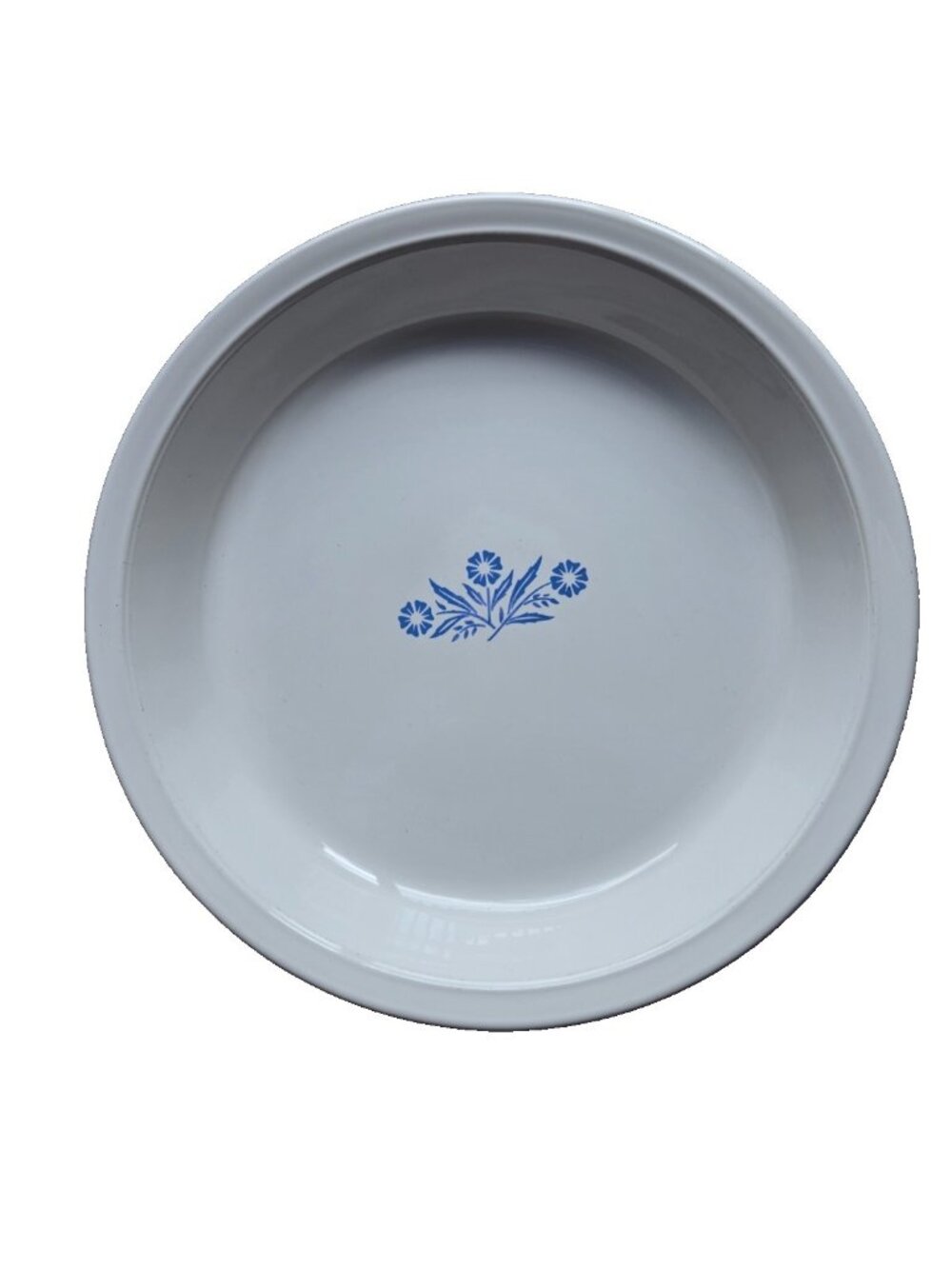 Corning Ware Blue Cornflower P-309 Pie Plate Baking Serve Dish Vintage - Picture 2 of 5